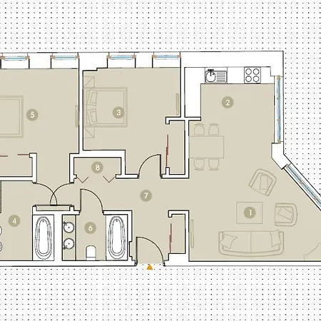 Apartment Prestige - Elegant & Quiet 3 90m2 - As Rynek 508 Wroclaw