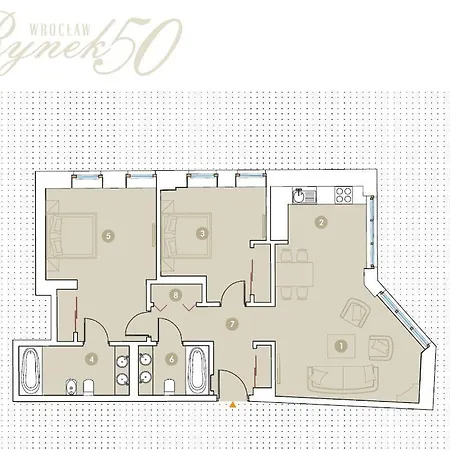 Lägenhet Prestige - Elegant & Quiet 3 90m2 - As Rynek 508